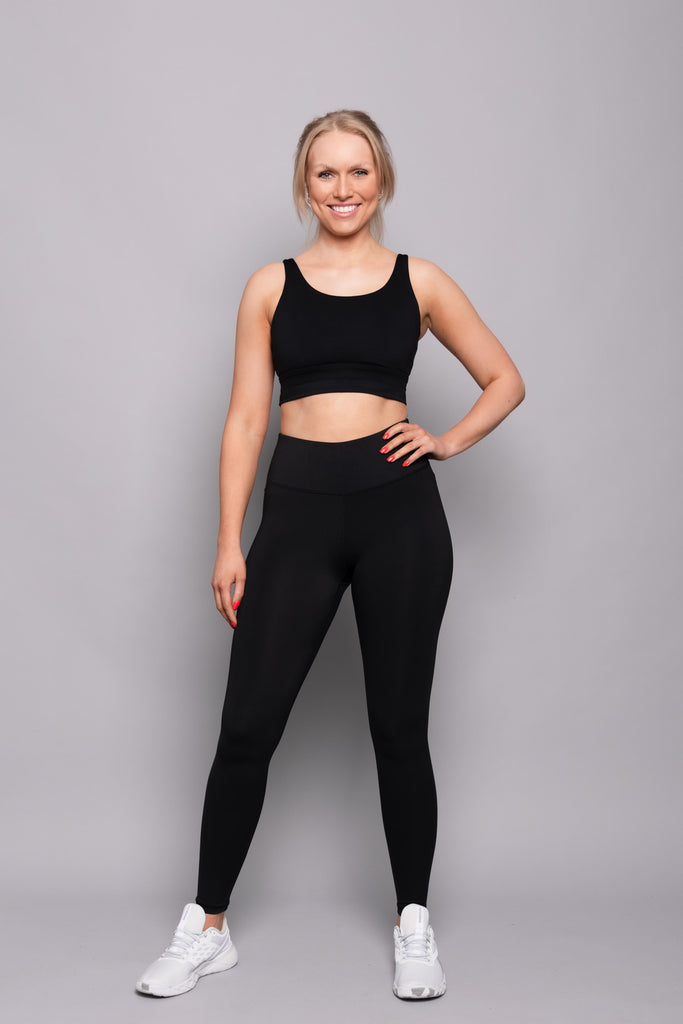 LUXE JET BLACK TIGHTS - DTL Sport